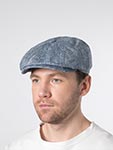 Кепка STETSON арт. 6842507 HATTERAS SILK/LINEN HERRINGBONE (светло-синий)